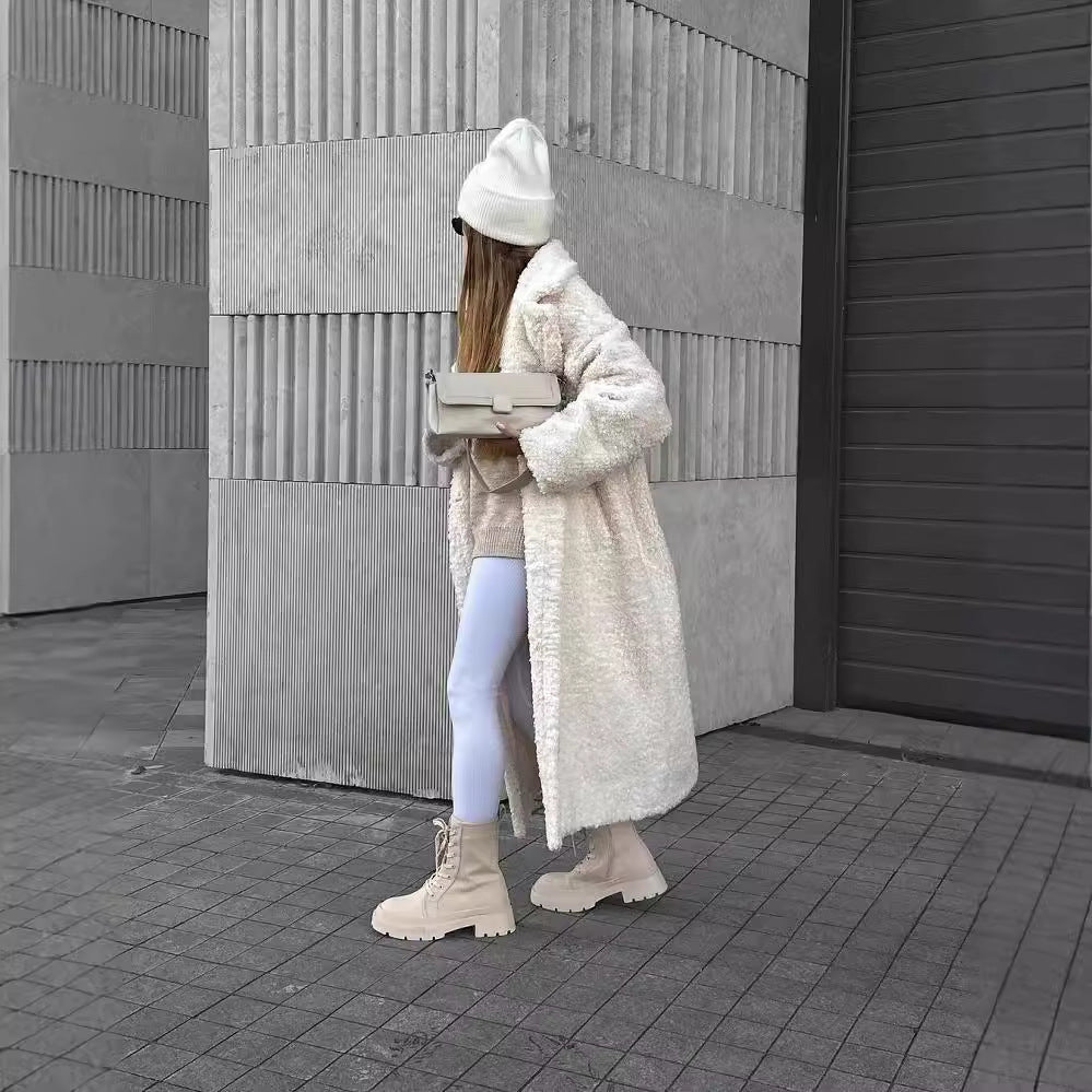Damen Kuschelige Teddyfelljacke im eleganten Oversize-Design R&B