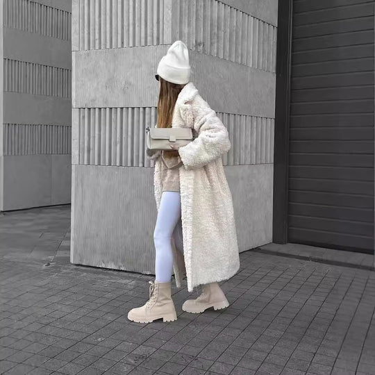Damen Kuschelige Teddyfelljacke im eleganten Oversize-Design R&B