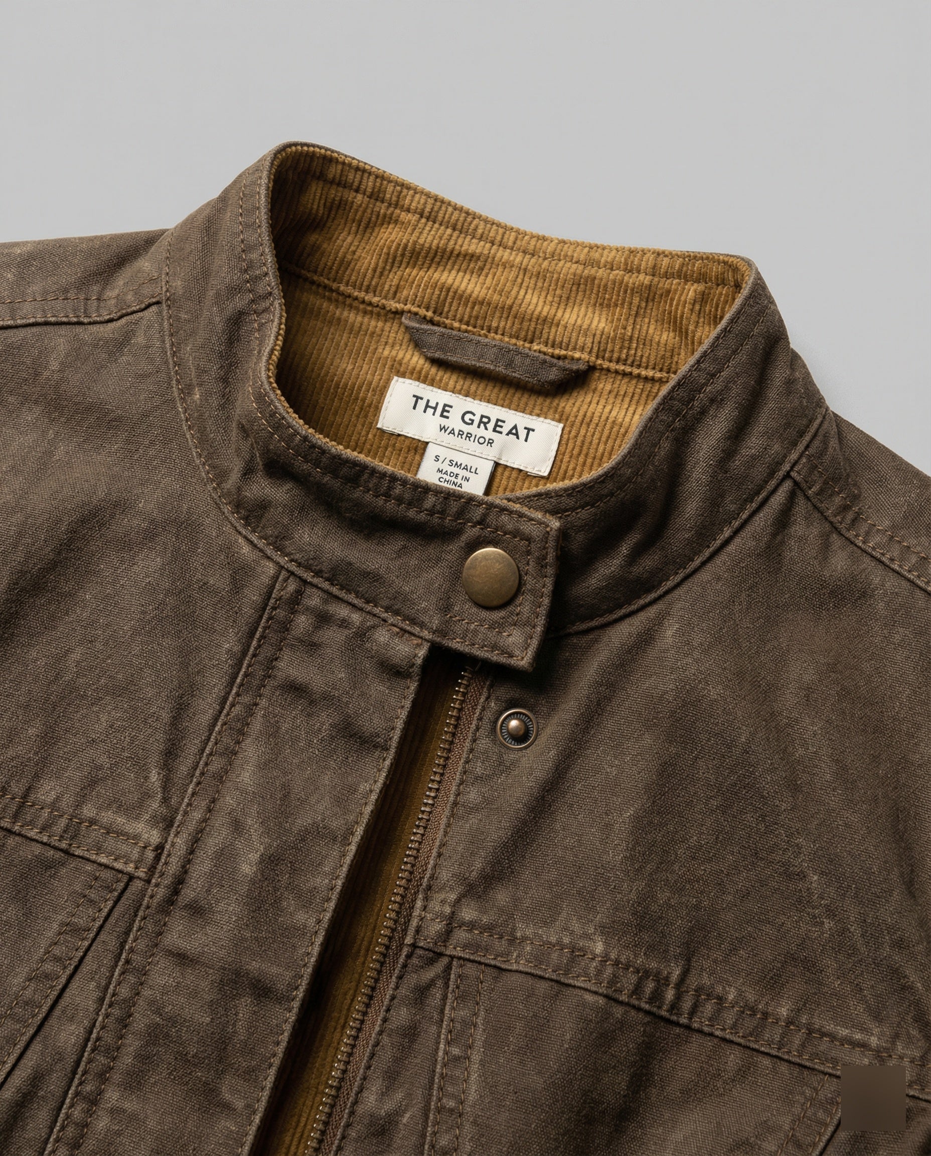 Damen Retro Wildleder Jacke Slim Fit Braun Kurz Biker