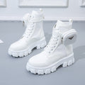 Damen High-Top Stiefel mit robustem Sohlendesign und praktischem Reißverschluss R&B