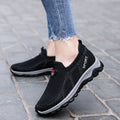 Damen Sportliche Slip-On Sneakers mit atmungsaktiver Mesh-Oberfläche und rutschfester Sohle R&B