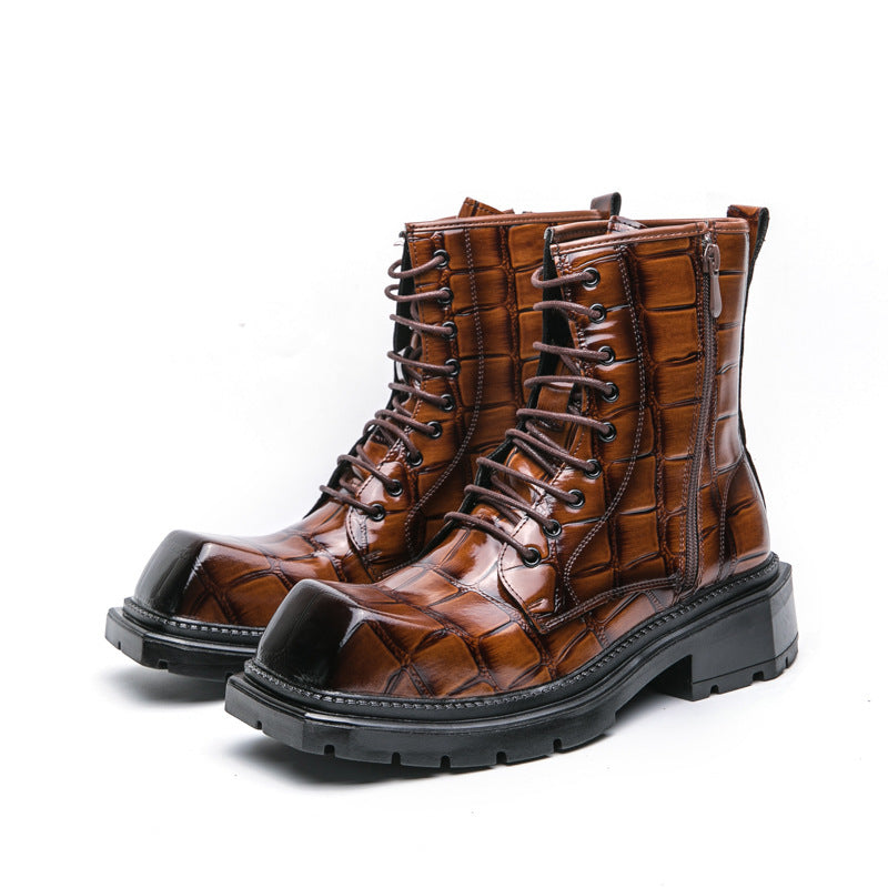 Damen robuste und stylishe Stiefel mit Reißverschluss R&B