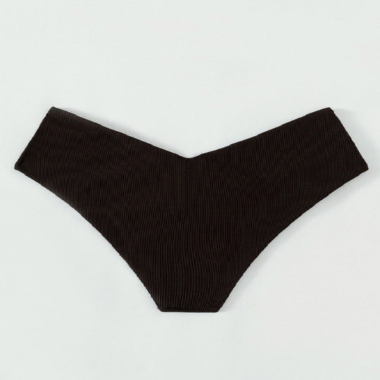 Damen Hochgeschnittene Bikinihose mit V-Ausschnitt R&B