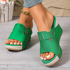 Damen Clogs mit modischer Schnallen-Applikation und komfortabler Liegefläche R&B
