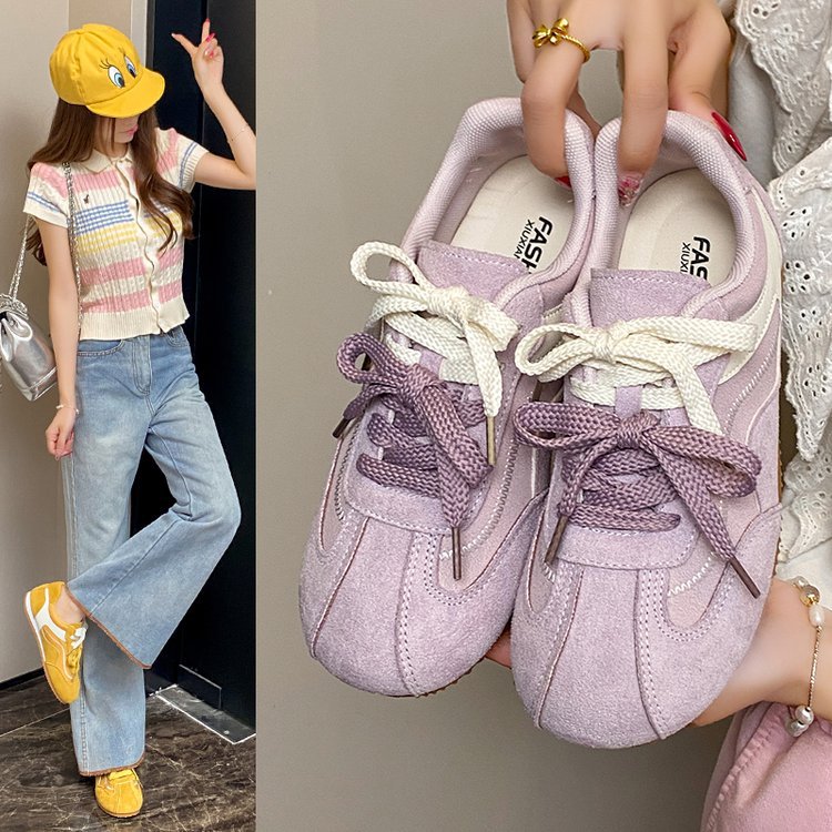 Damen Sportliche Sneakers mit strukturiertem Obermaterial und rutschfester Sohle R&B