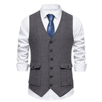 Herren elegante gesteppte Weste