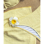 Damen Bandeau-Bikini mit feiner Struktur R&B