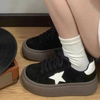Damen Plattform-Sneaker mit modischem Sternen-Design R&B