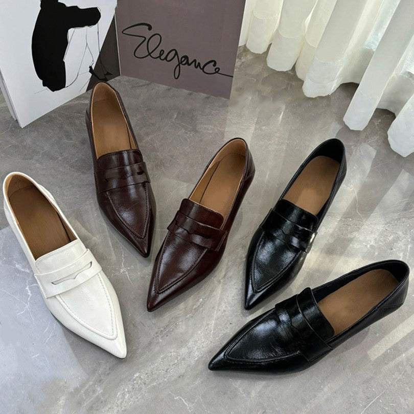 Damen elegante Slingback-Pumps mit spitz zulaufendem Design und dekorativem Riemen