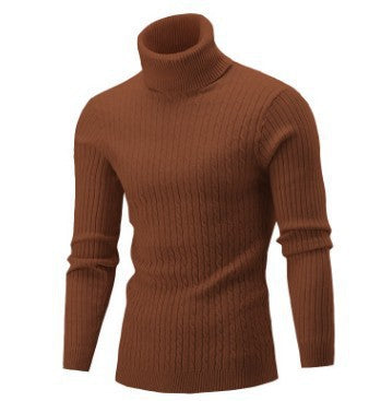 Herren modischer Rollkragenpullover aus feinem Strick R&B