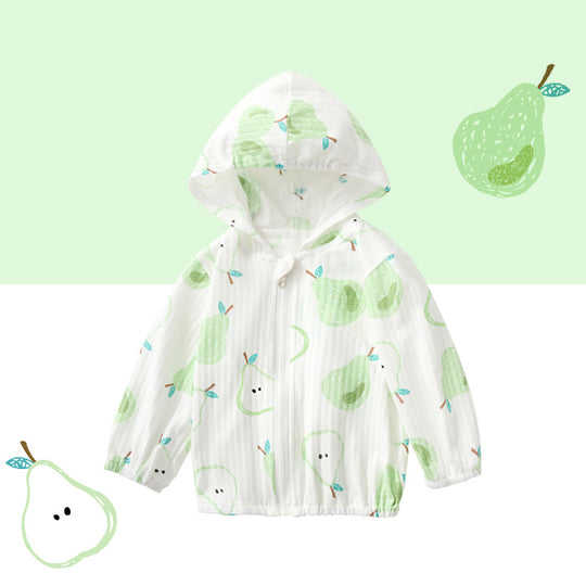 Unisex nan leichtgewicht Musselin Kapuzenjacke für Babys mit elastischen Bündchen R&B