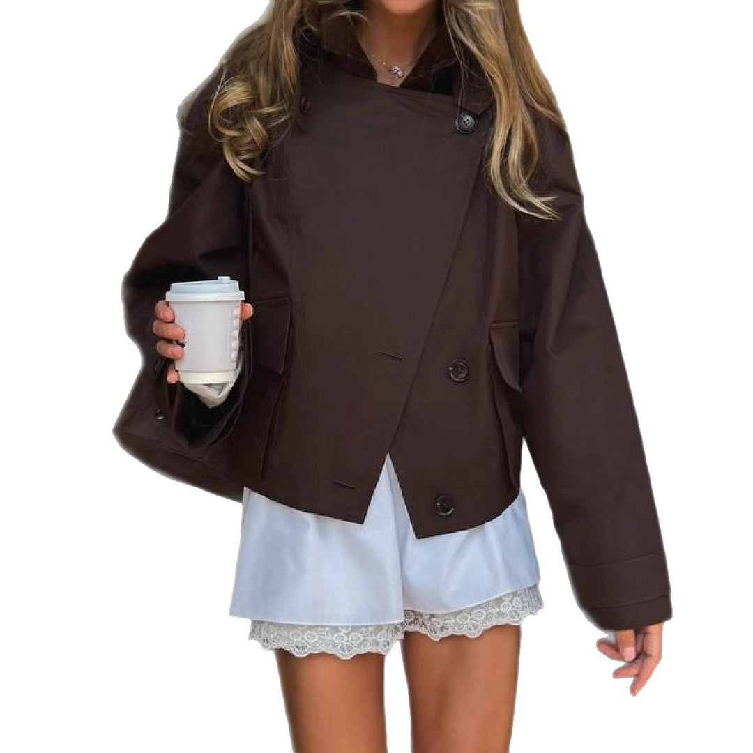 Damen oversized Utility-Jacke mit praktischen Taschen und elegantem Schnitt R&B