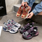 Damen sportliche Sneakers mit modernem Design und robustem Sohlenprofil R&B