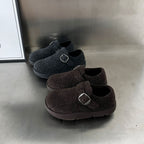 Damen gemütliche Clogs mit modischer Schnallenverzierung R&B