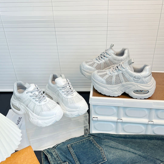 Damen Sportliche Trend-Sneaker mit atmungsaktiver Mesh-Oberfläche und dämpfendem Fußbett R&B