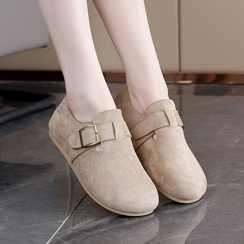 Damen Komfortable Slipper mit praktischem Klettverschluss R&B