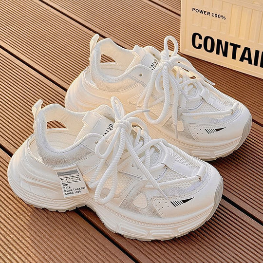 Damen Sportliche Sneakers mit atmungsaktivem Mesh-Obermaterial und rutschfester Sohle R&B