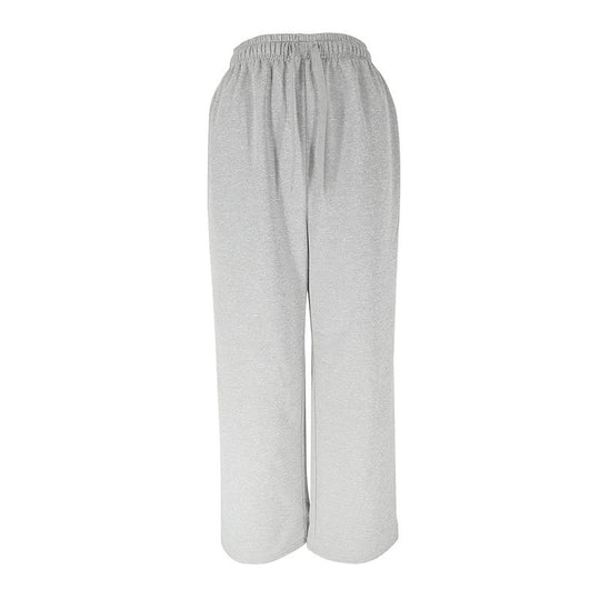 Damen Bequeme Freizeithose mit elastischem Taillenzug und weitem Bein R&B