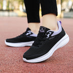Damen Leichte Fitness-Sneaker mit atmungsaktiver Mesh-Oberfläche und bequemer Dämpfung R&B