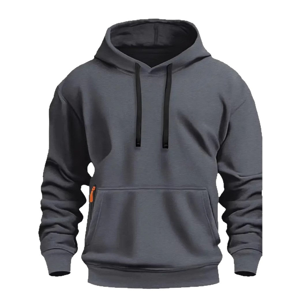 Herren sportlicher Kapuzenpullover mit praktischen Taschen und atmungsaktivem Material R&B