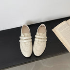 Damen Komfortable Slip-On Loafers mit dekorativen Riemchen und ergonomischer Sohle R&B