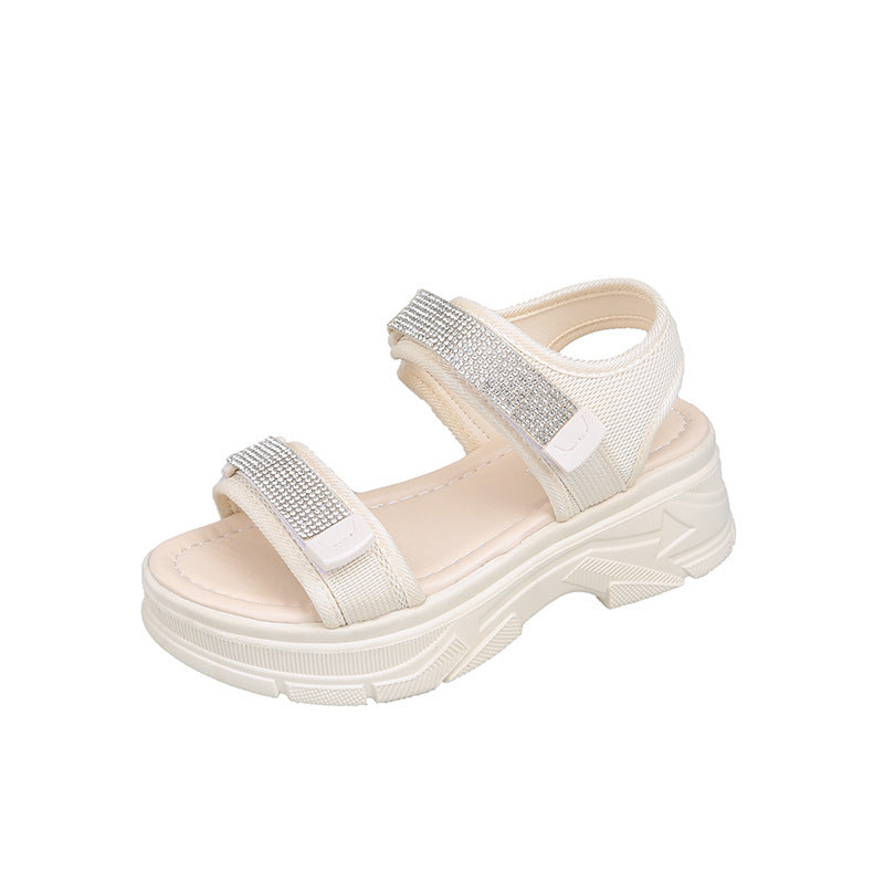 Damen Sandalen mit elegantem Riemen und glitzernden Akzenten R&B