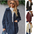 Damen Kuschelige Fleecejacke mit Kapuze und praktischen Taschen R&B