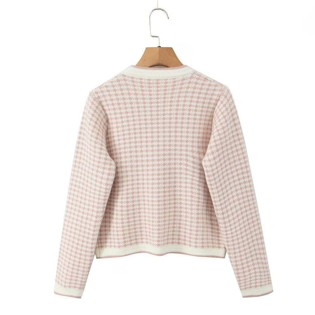 Damen Cardigan mit dekorativen Details und charmantem Schalkragen R&B