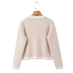 Damen Cardigan mit dekorativen Details und charmantem Schalkragen R&B