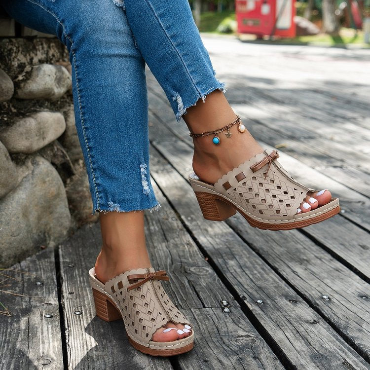 Damen Elegante Sonnenüberraschungs-Sandalen mit modischem Schnitt R&B