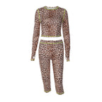 Damen Tierdruck Sport-Set R&B