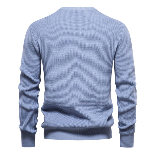 Herren Pullover mit modernem Strukturdesign und auffälligen Farbdetails R&B