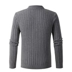 Herren Strickpullover mit hochschließendem Kragen R&B