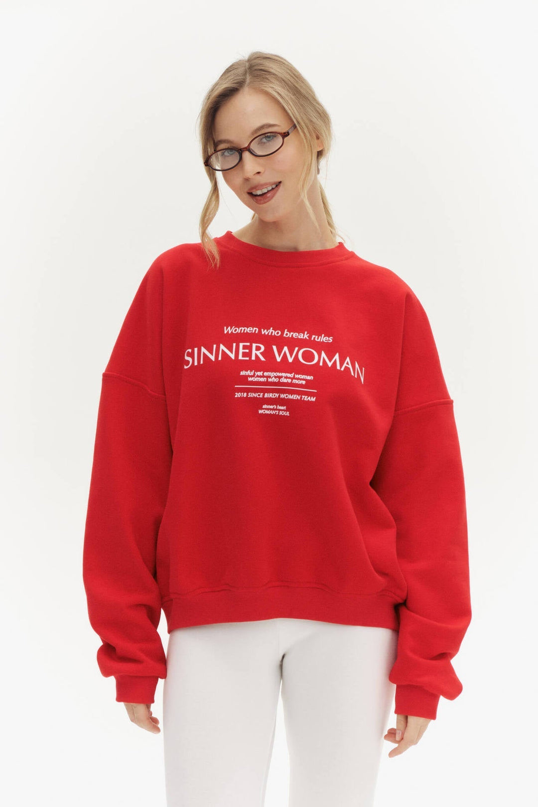 R&B | Sweatshirt Gerippter Saum