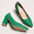 Damen elegante Pumps mit blockiertem Absatz R&B