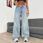 Damen Weite Jeans im lässigen Oversized-Schnitt R&B