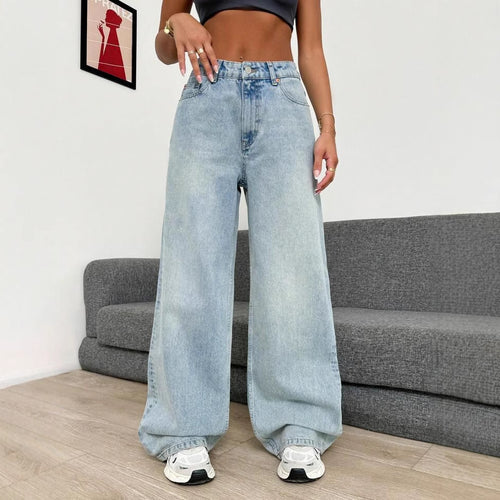 Damen Weite Jeans im lässigen Oversized-Schnitt R&B
