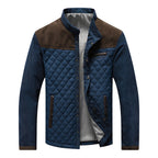 Herren gesteppte Freizeitjacke mit modischem Stehkragen und praktischen Taschen