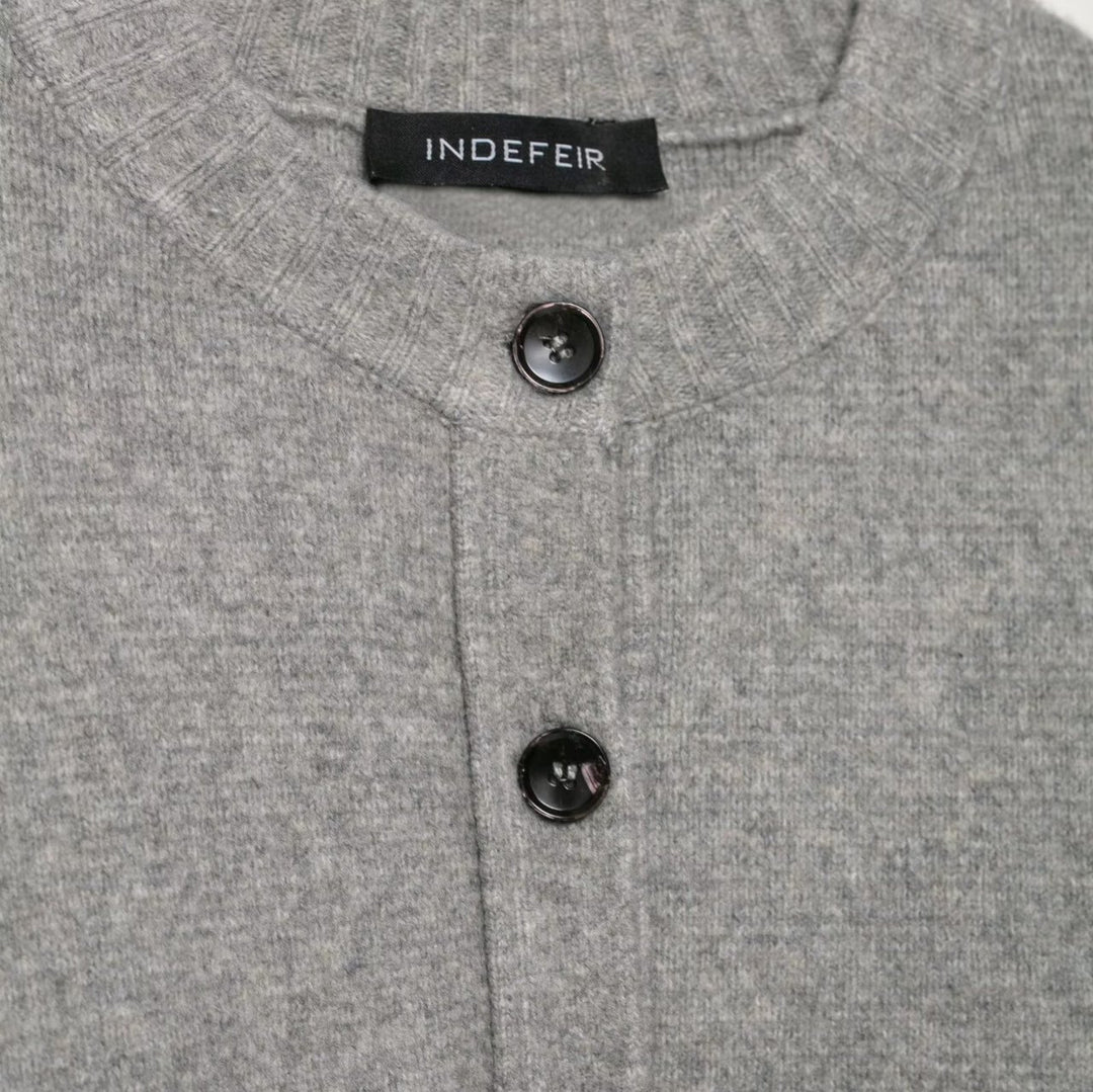 Damen lässiger Strickcardigan mit Knopfdetails R&B