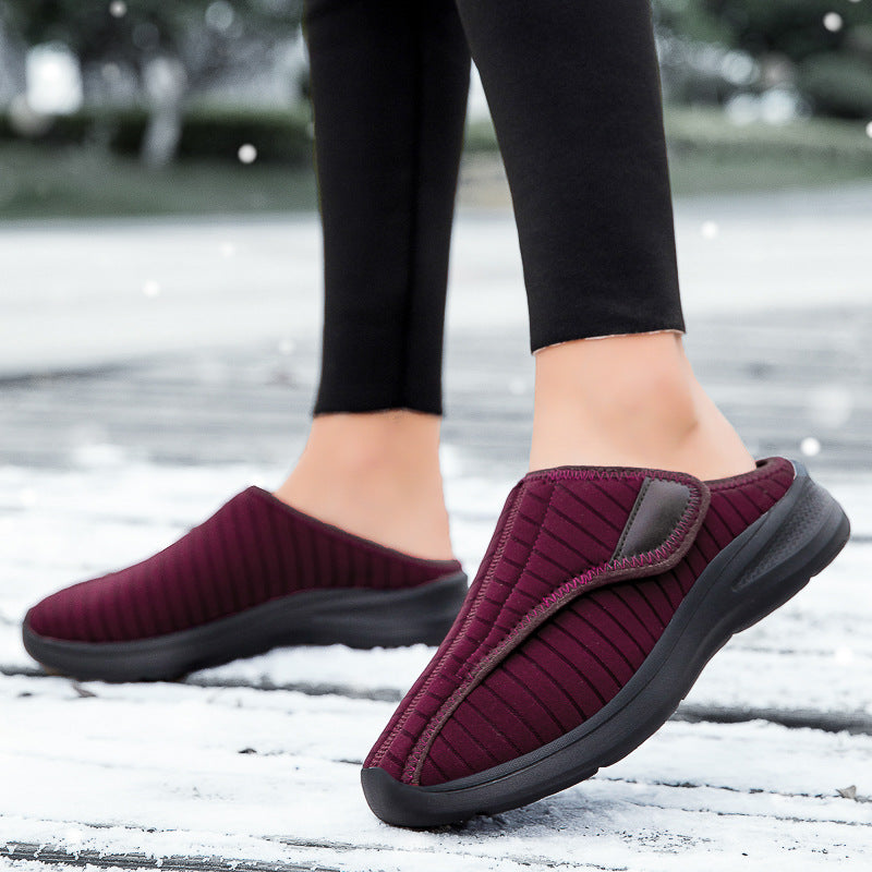 Damen Bequeme Slip-On Hausschuhe mit rutschfester Sohle R&B