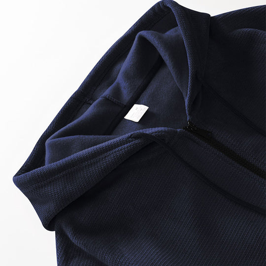 Herren sportlicher Zip-Hoodie aus atmungsaktivem Material mit Taschen R&B