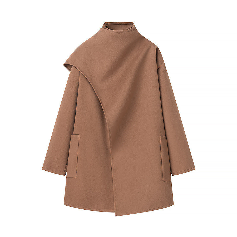Damen Oversized Übergangsjacke mit asymmetrischem Schnitt und praktischen Taschen R&B