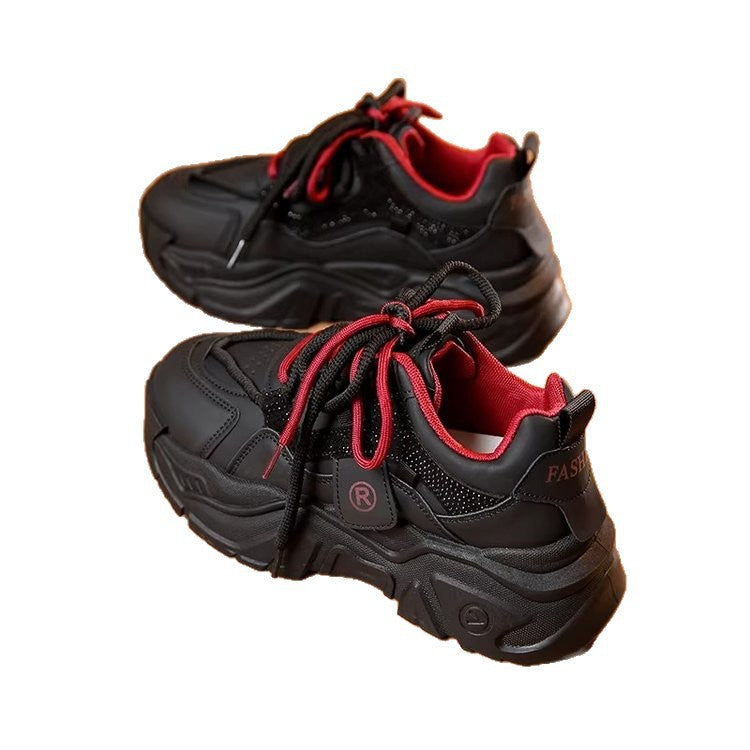 Damen Sportliche Chunky Sneakers mit atmungsaktivem Obermaterial und rutschfester Sohle R&B