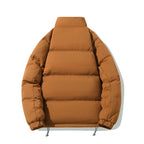 Damen gestepptes Pufferjacke mit isolierender Innenausstattung und seitlichen Reißverschlusstaschen