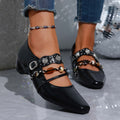 Damen Elegante Slingback-Ballerinas mit verziertem Riemen R&B