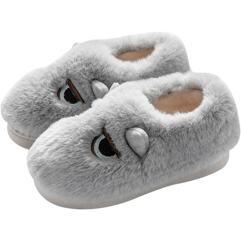 Damen Hausschuhe mit tierischem Motiv und weichem Fleece-Innenfutter R&B