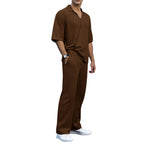 Herren elegantes Freizeit-Outfit aus weichem Strickmaterial mit lässigem Schnitt R&B