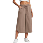 Damen bequeme Culotte mit elastischem Bund und praktischen Taschen R&B