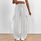 Damen Cargo-Hose mit weitem Schnitt und elastischem Bund R&B