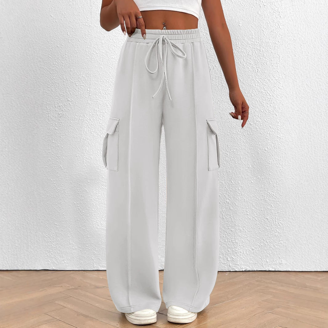 Damen Cargo-Hose mit weitem Schnitt und elastischem Bund R&B